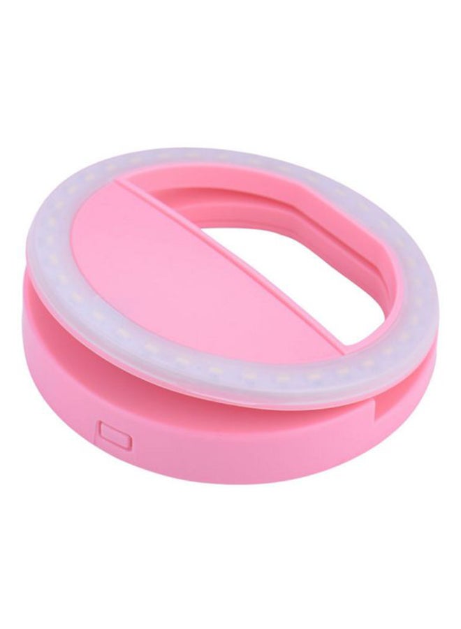 Generic Portable Selfie LED Ring Flash Light Camera Photography Pink  - Image 3