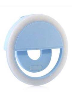 Generic Selfie LED Ring Flash Light For Smartphone Blue  - Image 2