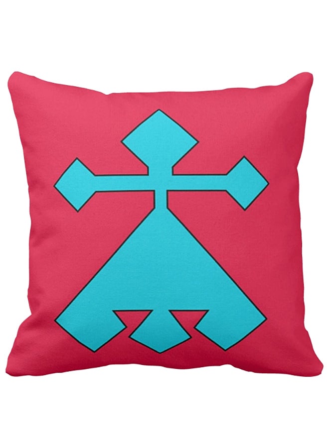 Biggdesign Hair Tie Pillow Case Pink/Blue 43x43cm - Image 1