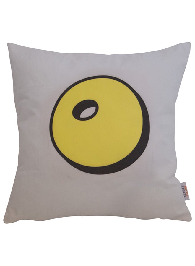 Biggdesign 4-Piece Pillow Case Set Yellow/White 43x43cm  - Image 3