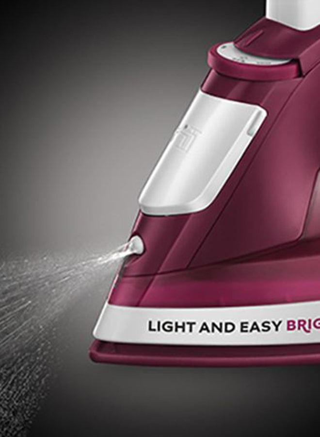 Russell Hobbs Steam Iron - 2400W, Quick Heat, Ceramic Soleplate, Auto-Off, Continuous & Vertical Steam 240 ml 2400 W 24820GCC Mulberry  - Image 2