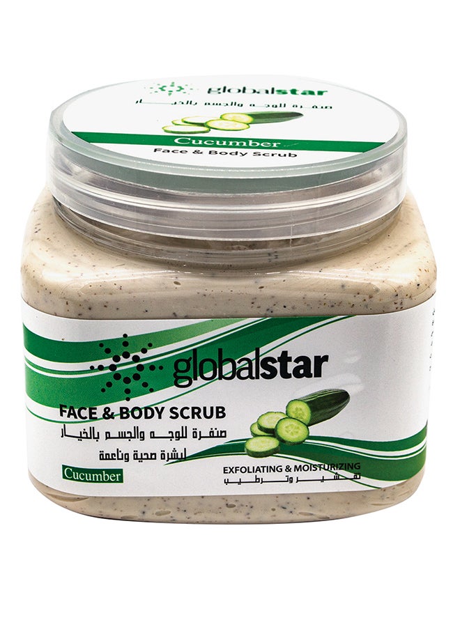 Globalstar Cucumber Face And Body Scrub Clear 500 ml
