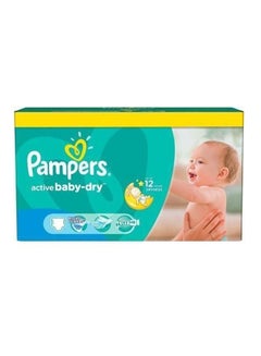 Active Baby Dry Diapers, Size 4, 7-14 Kg, Mega Box, 132 Count