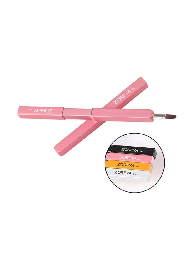 Zoreya - Portable Lipbrush 243 Pink/Black - Image 1
