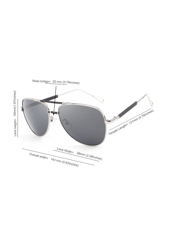 Sharpdo UV Protected Aviator Sunglasses - Lens Size: 58 mm - Image 4