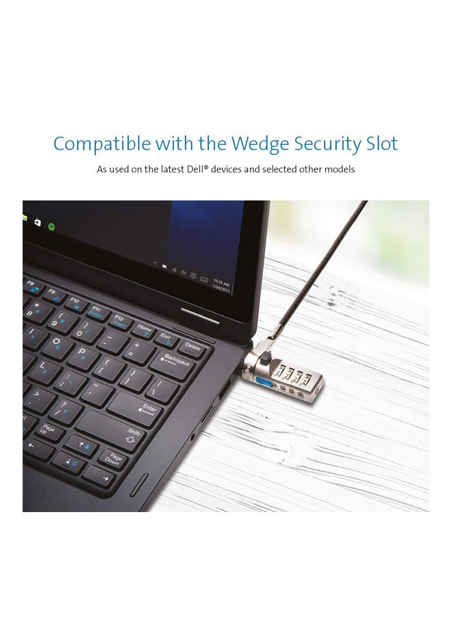 Kensington - N17 Combination Laptop Lock Black/Silver - Image 1