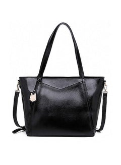 Retro Soft Leather Shoulder Bag Black