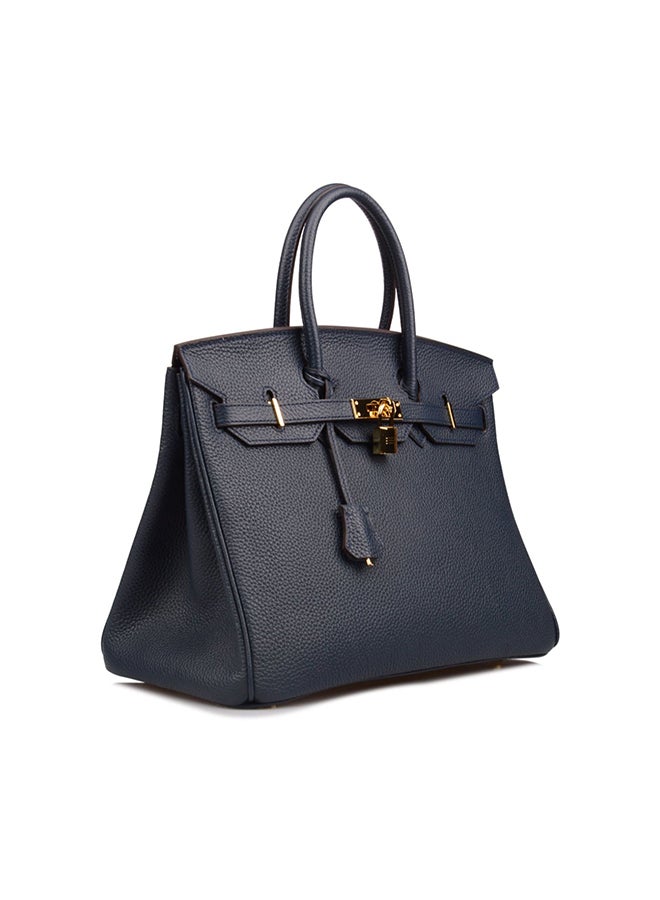 Generic - Padlock Handbag With Gold Hardware Black - Image 1