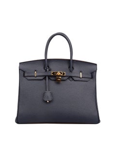 Padlock Handbag With Gold Hardware Black