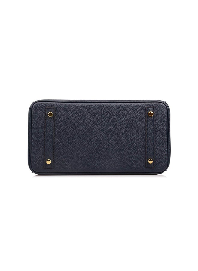 Generic - Padlock Handbag With Gold Hardware Black - Image 1