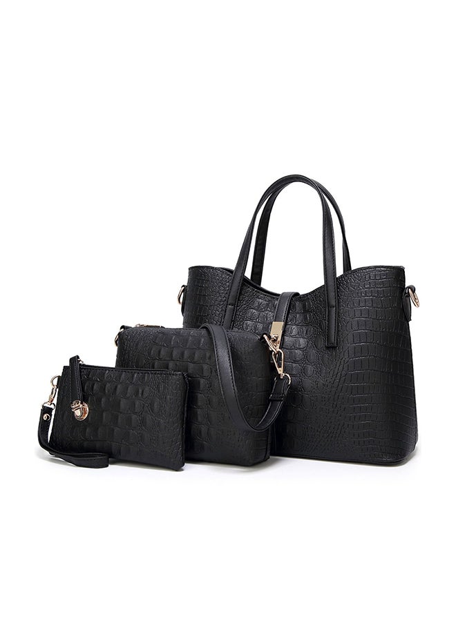 Generic - 3-Piece Handbag Set Black - Image 1