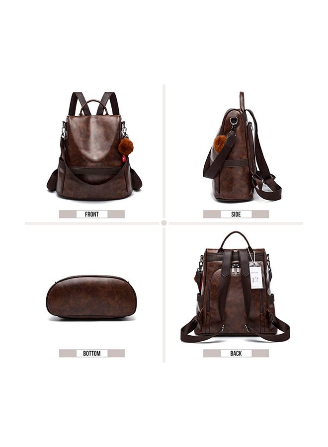 Generic - Anti-theft Casual Shoulder Backpack Coffee - Image 1