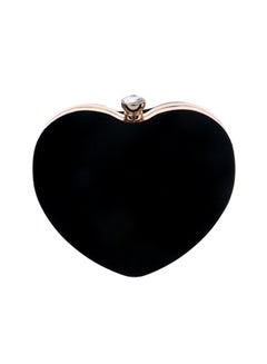 LisaAn Heart Shaped Clutch Black  - Image 1