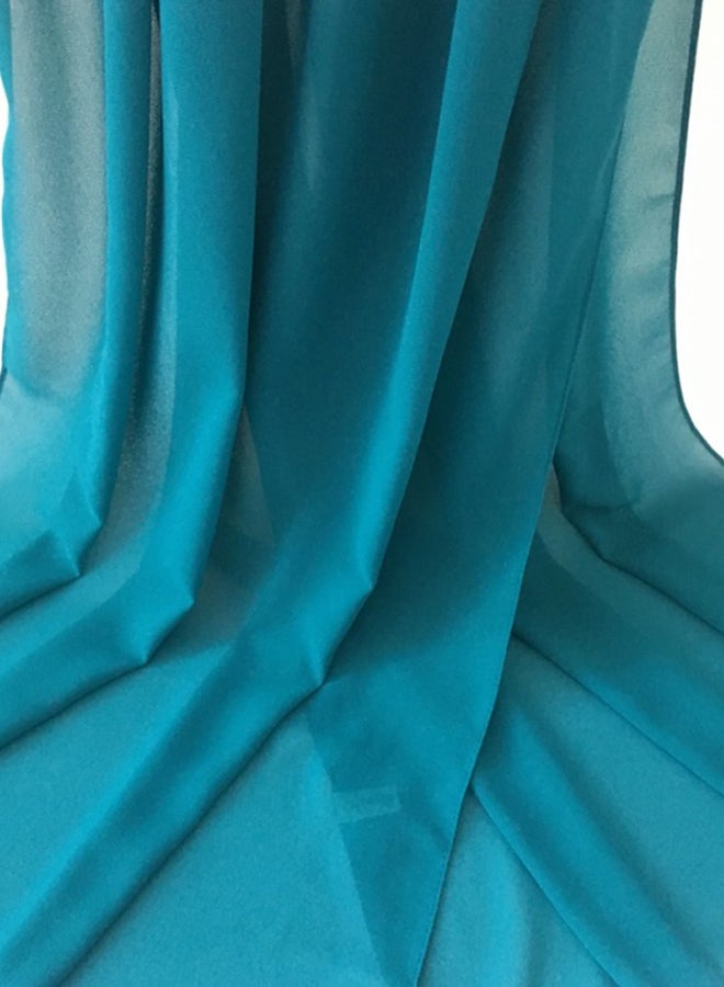 Cuts & Fits - Crepe Chiffon Scarf Teal - Image 1