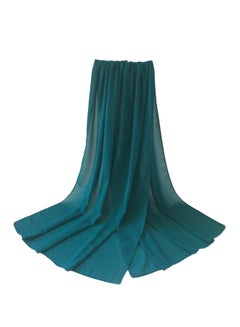 Cuts & Fits Crepe Chiffon Scarf Teal  - Image 1