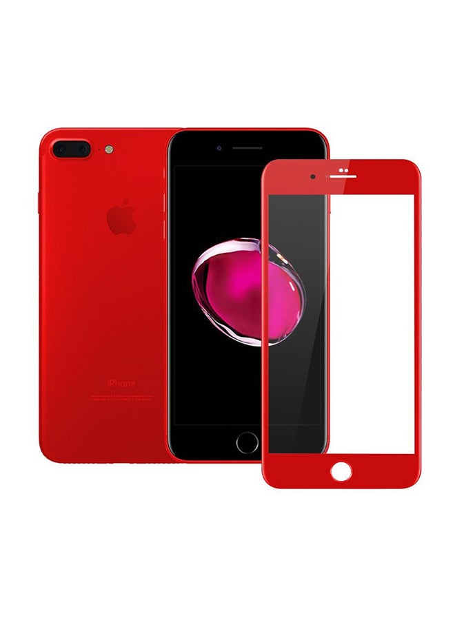 Glass Tempered Glass Screen Protector For Apple iPhone 6 Plus Clear/Red