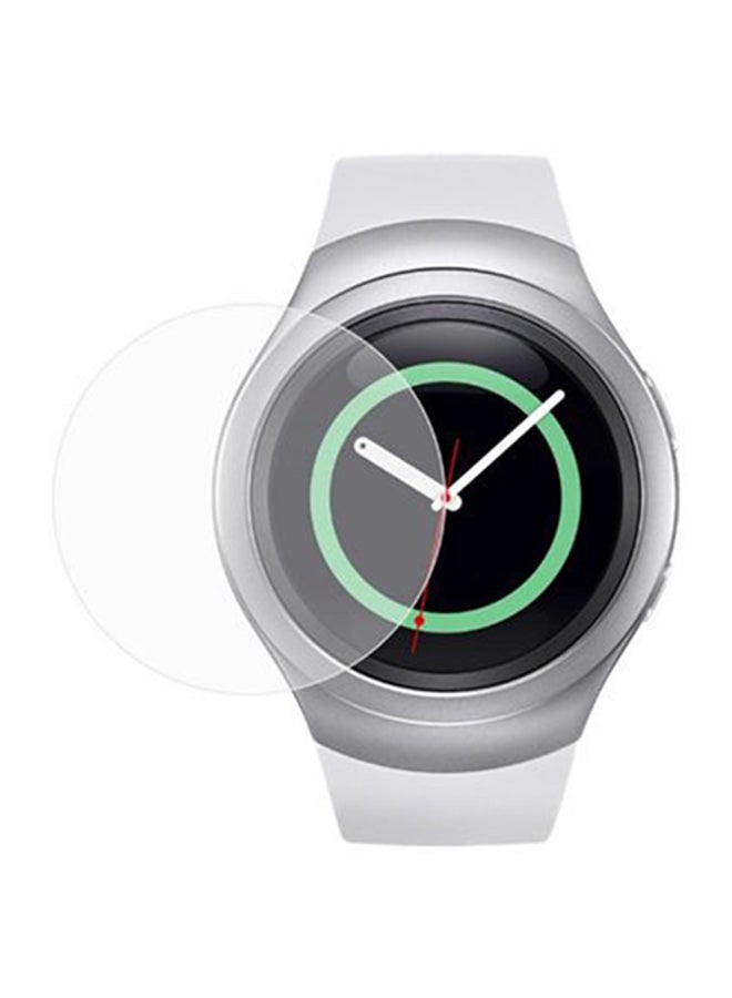 لاصقة حماية للشاشة من الزجاج المقوى لساعة سامسونج جير S2 1.3بوصة شفاف