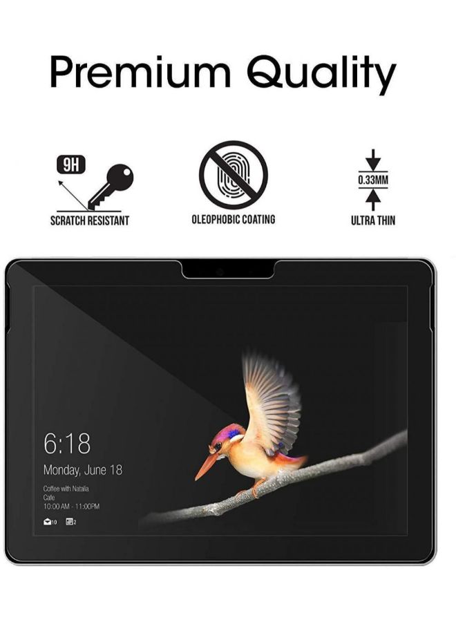 واقي شاشة من الزجاج المقوى لجهاز مايكروسوفت سيرفس غو شفاف - Image 3