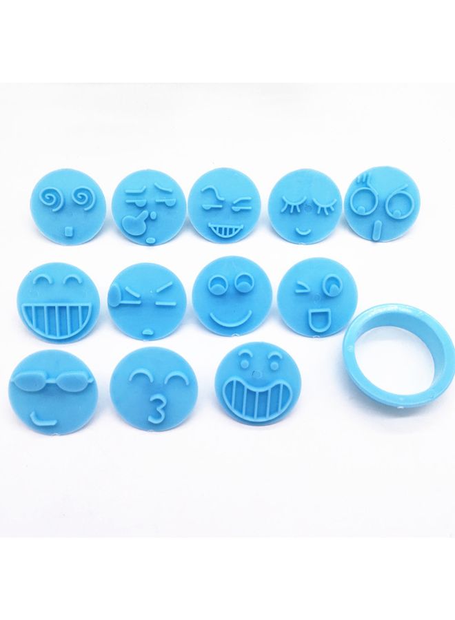 شاربدو قالب الكوكيز لون أزرق 4x4x0.5سم - Image 3