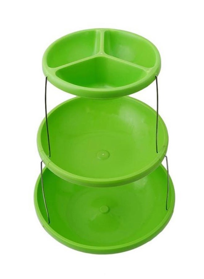 Sharpdo Three Layer Telescopic Folding Bowl Green 27.5x22.5x17.5cm - Image 1