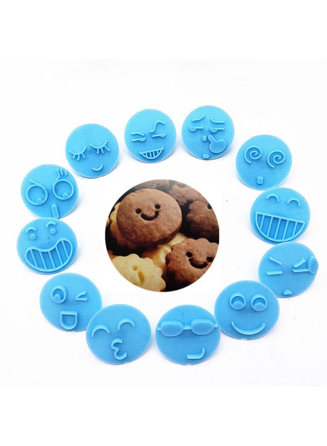 شاربدو قالب الكوكيز لون أزرق 4x4x0.5سم - Image 4