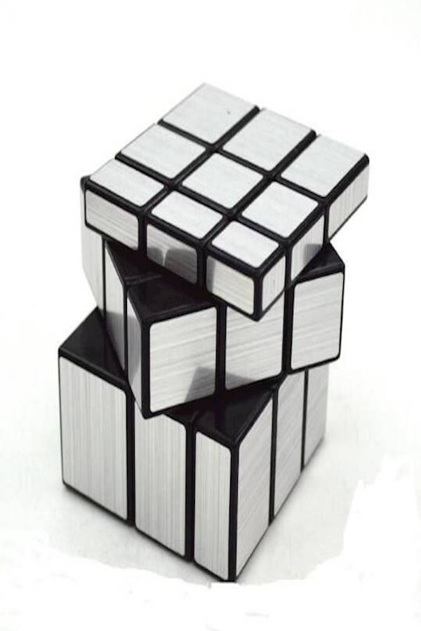 لعبة ألغاز مكعب السرعة السحري بتصميم مرآة 3x3 طراز 162 - Image 1