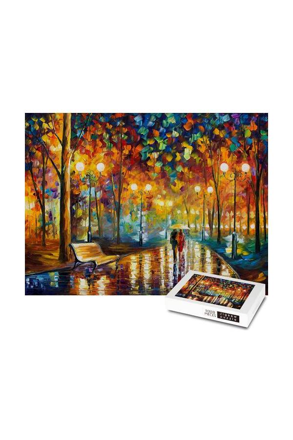 1000-Piece Rainy Night Walk Puzzle - Image 2
