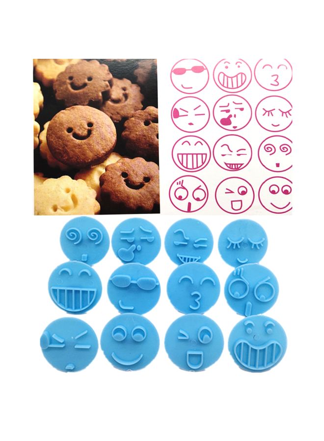 شاربدو قالب الكوكيز لون أزرق 4x4x0.5سم - Image 5