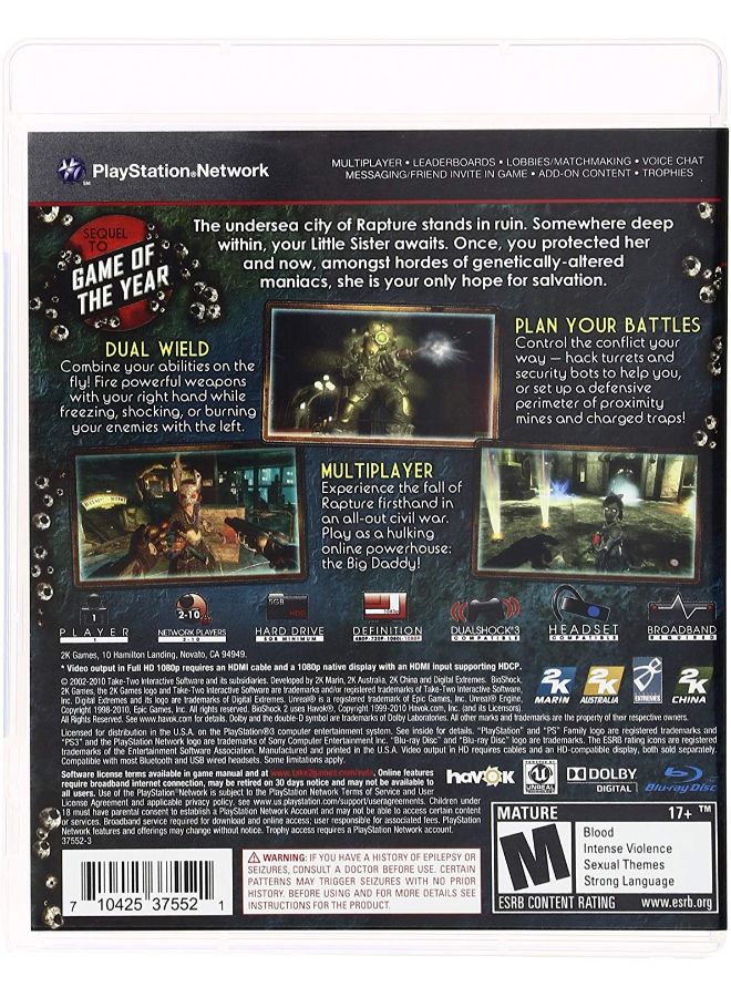 2K Bioshock 2 - PlayStation 3 - Action & Shooter - PlayStation 3 (PS3) - Image 2