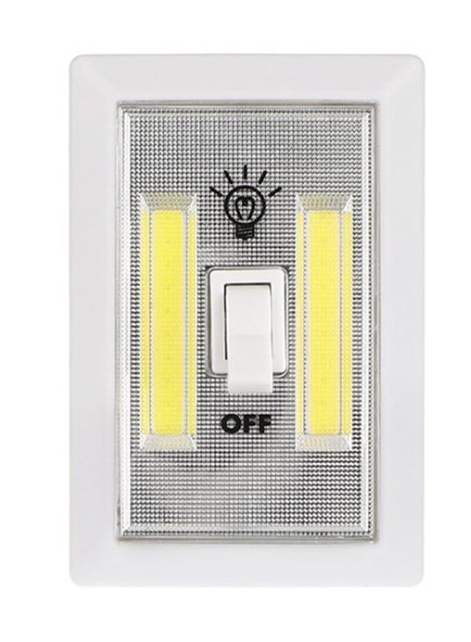 Generic Mini COB LED Cordless Lamp Switch Wall Night Lights Battery Operated Kitchen Cabinet Garage Closet Camp Emergency Light Black 11.4 X 7.5 X 2cm  - Image 1