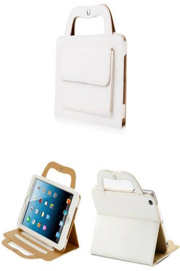 Leather Case Cover For Apple iPad 2/3/4 White  - Image 4