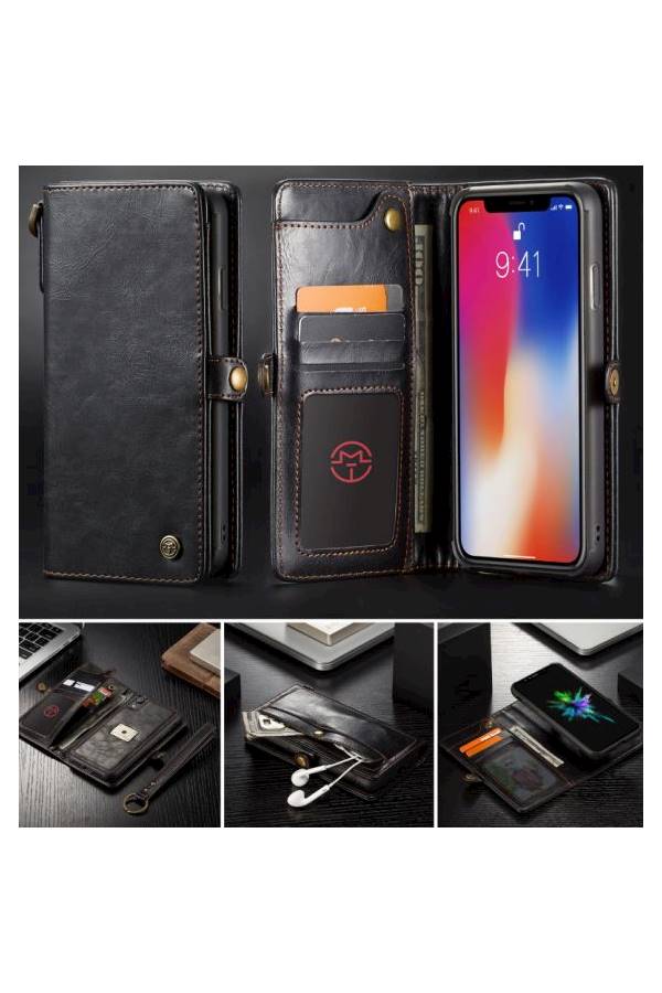 Protective Folio Case Cover For Apple iPhone XS Max Black - Image 4
