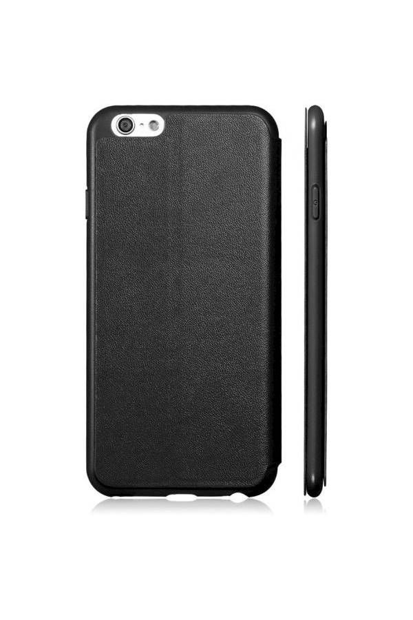 X-level Fib Flip Case Stand For Apple Iphone 6 / 6S Slim Leather Flip Standing Cover Protective Shell Resistant Against Bumps And Scratches Black - Image 2