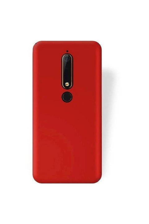 Nokia 6.1 (2018) Tpu Soft Thin Mofi Hard Back Case Red