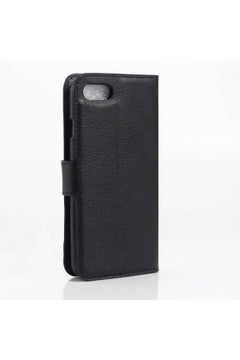 Leather Case Cover For Apple iPhone 7 Black