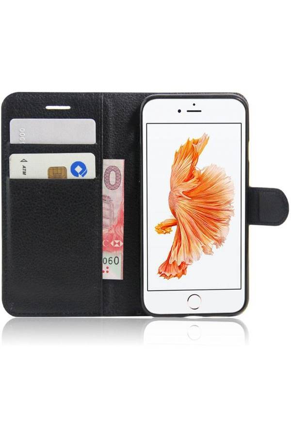 Generic - Leather Case Cover For Apple iPhone 7 Black - Image 1