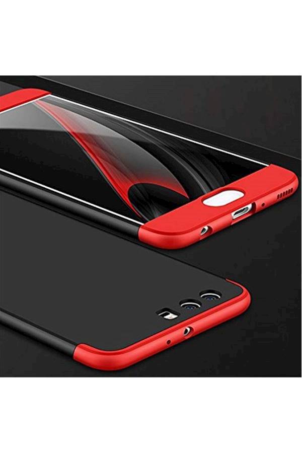 Generic - Huawei P10 plus Case 360 Degree Protection 3 in 1 Slim Cover Adamark Shockproof Shell Full Body Coverage Protection Protective Case For Huawei P10 plus Red - Image 1