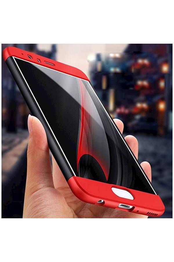 Generic - Huawei P10 plus Case 360 Degree Protection 3 in 1 Slim Cover Adamark Shockproof Shell Full Body Coverage Protection Protective Case For Huawei P10 plus Red - Image 1