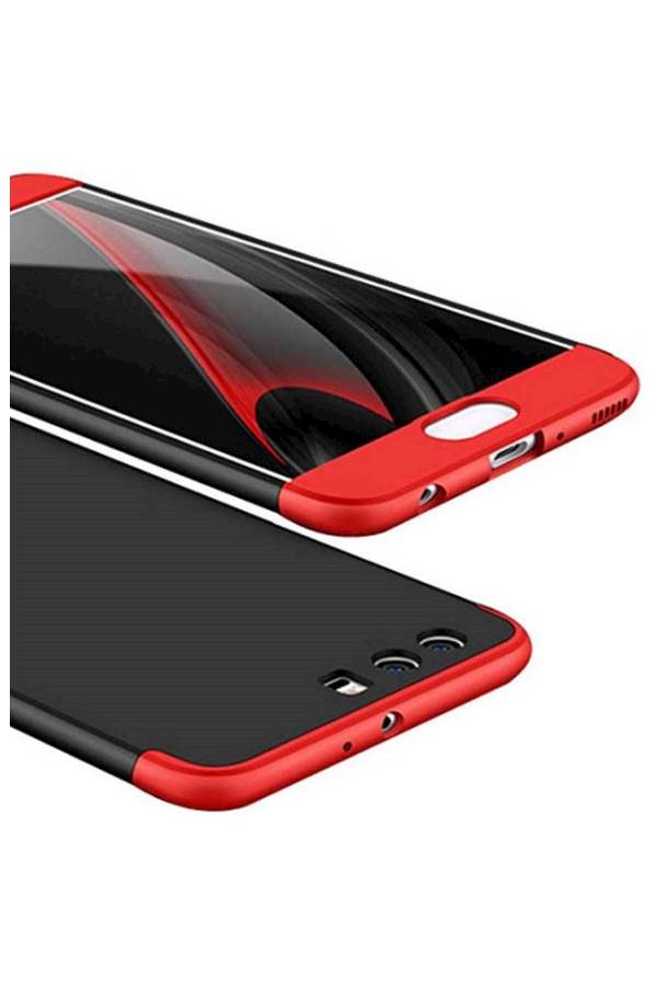 Generic - Huawei P10 plus Case 360 Degree Protection 3 in 1 Slim Cover Adamark Shockproof Shell Full Body Coverage Protection Protective Case For Huawei P10 plus Red - Image 1