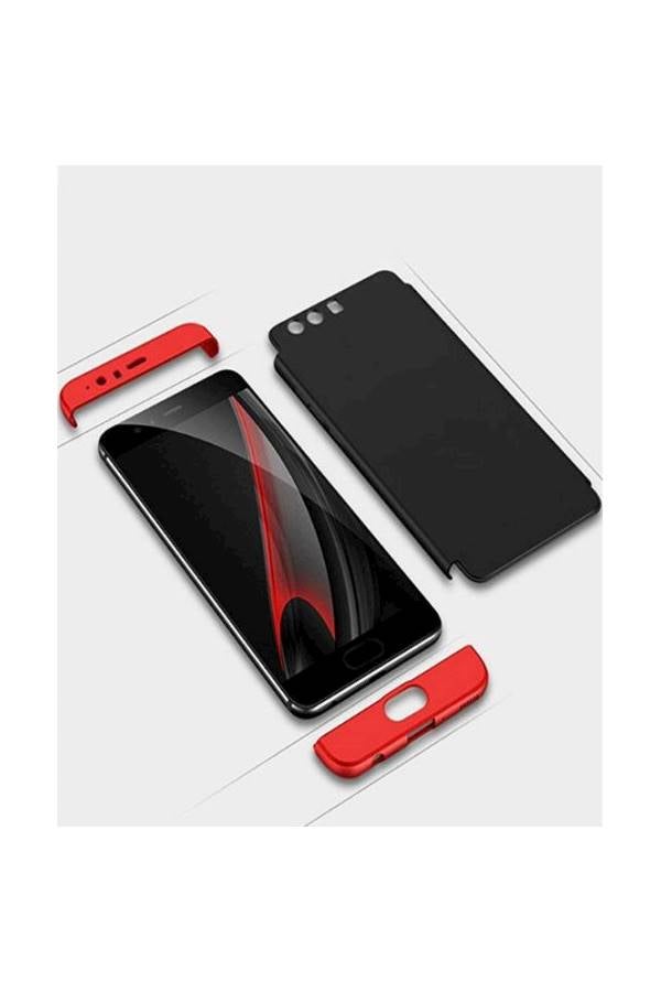 Generic - Huawei P10 plus Case 360 Degree Protection 3 in 1 Slim Cover Adamark Shockproof Shell Full Body Coverage Protection Protective Case For Huawei P10 plus Red - Image 1