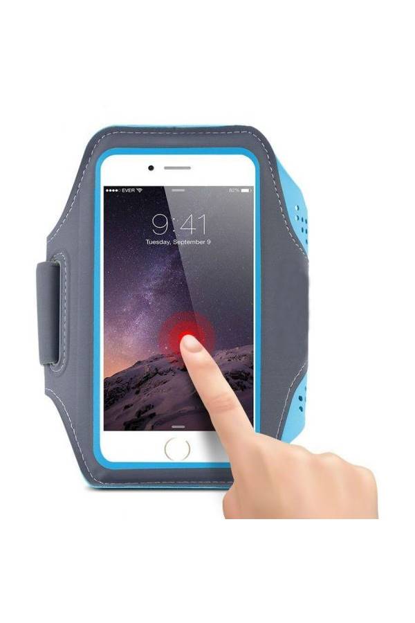 Outdoor Running Jogging Sport Gym Armband Case Cover Holder for Apple iPhone 8 Plus 5.5 Inch Blue  - Image 2