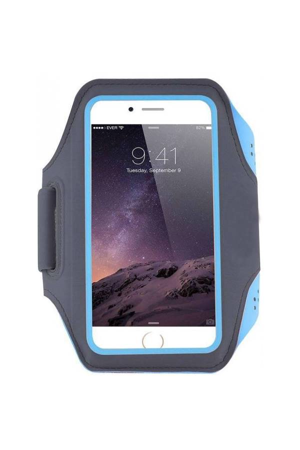 Outdoor Running Jogging Sport Gym Armband Case Cover Holder for Apple iPhone 8 Plus 5.5 Inch Blue  - Image 1