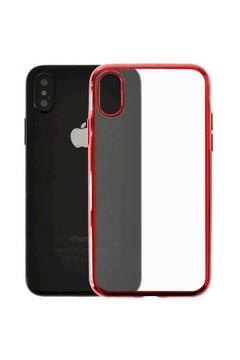 Hard Case Cover For Apple iPhone Xr Red/Clear