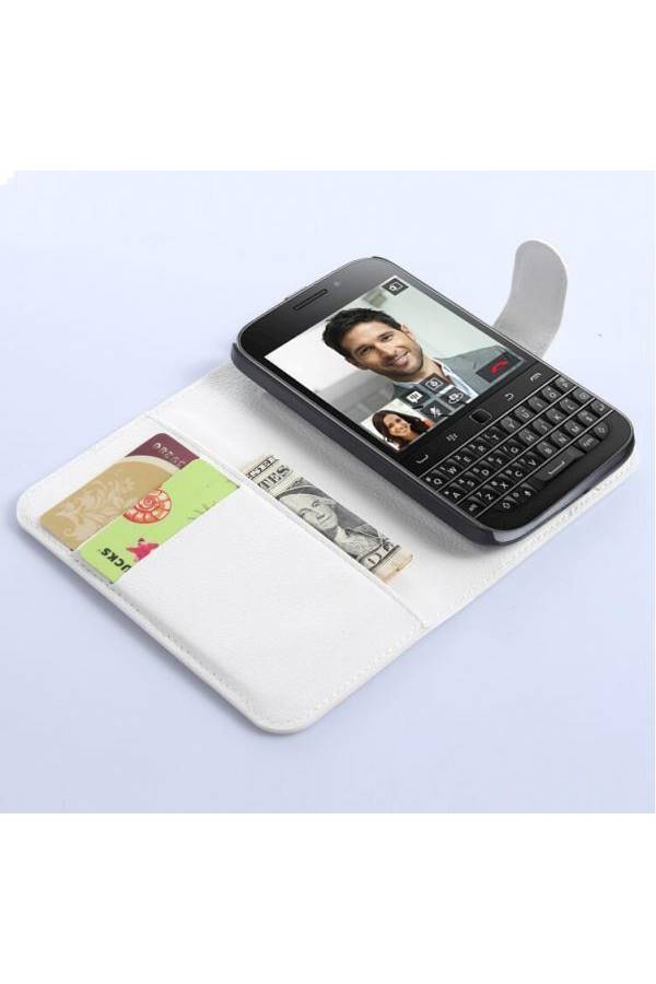 Generic - Leather Protective Case Cover For BlackBerry Classic Q20 White - Image 1