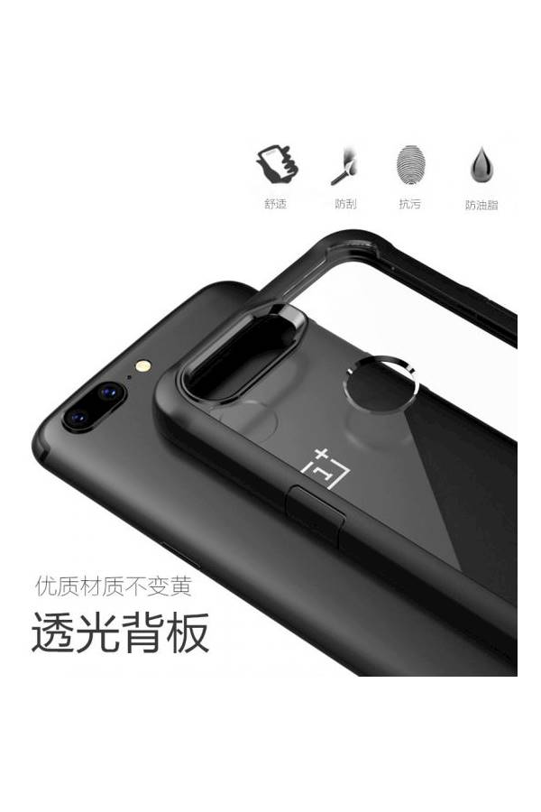 Generic - Shockproof Case Cover For Onplus 5T Clear/Black - Image 1