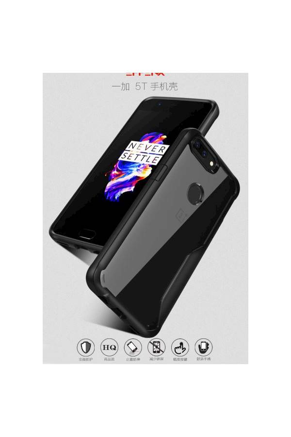 Generic - Shockproof Case Cover For Onplus 5T Clear/Black - Image 1