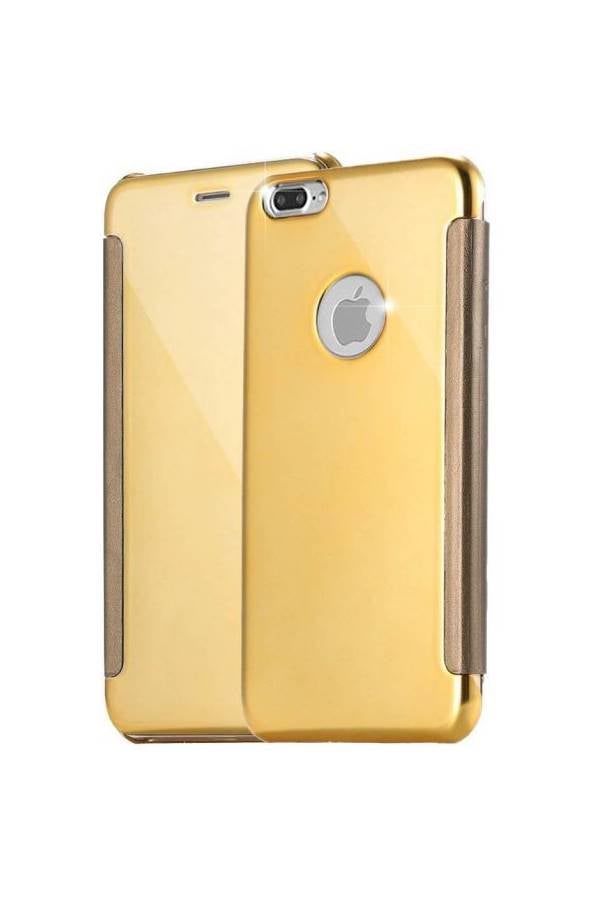 Generic - Smart Flip Shell Mirror Case Cover Compatible With Apple iPhone 7 Plus - Image 1