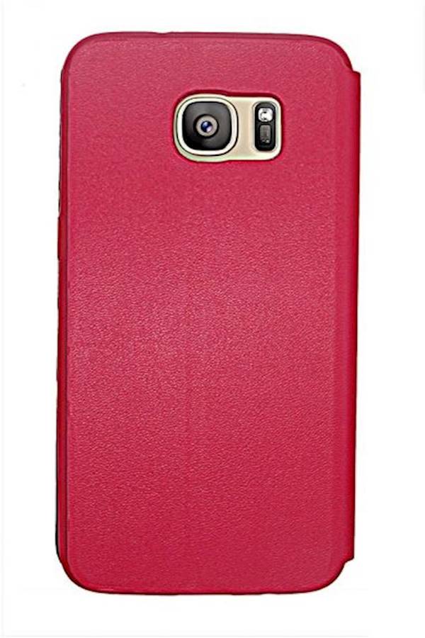 X-level Fib Flip Case Stand For Samsung S7 Slim Leather Flip Standing Cover Protective Shell Resistant Against Bumps And Scratches Pink - Image 4