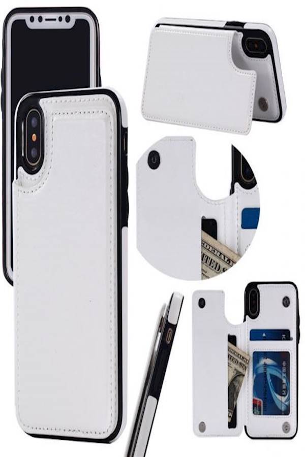 Protective Wallet Card Case Cover For  Apple iPhone Xs Max White  - Image 2