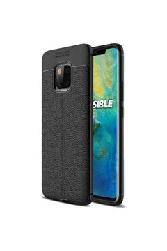 Flexible Autofocus Shock Proof Grain Soft TPU Back Case For Huawei Mate 20 Pro Cover Black
